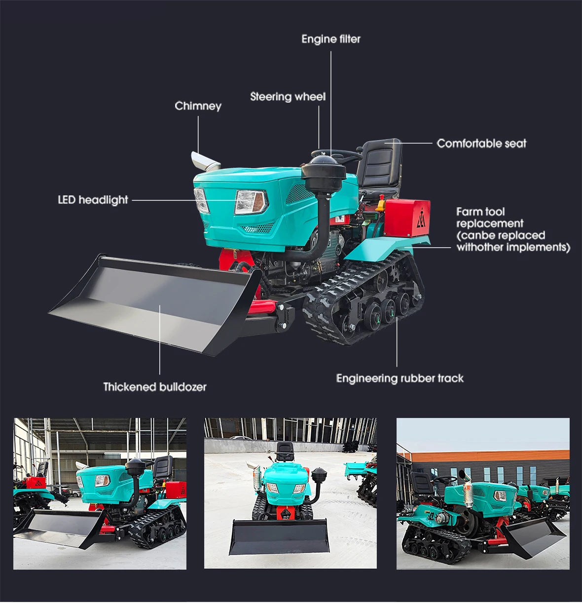 Customization Euro V Emission Farm Tractor 35HP 50HP