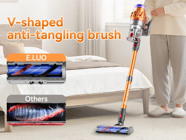 E.LUO Cordless Vacuum Cleaner, 600W High Power
