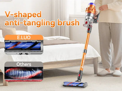 E.LUO Cordless Vacuum Cleaner, 600W High Power