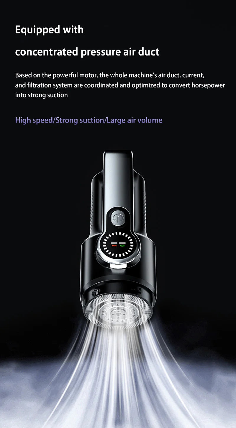 Car Vacuum Cleaner Wireless One-Button Dust Dump