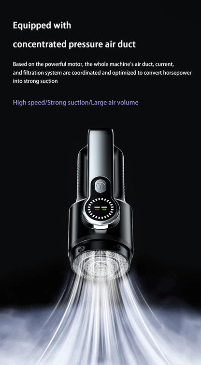 Car Vacuum Cleaner Wireless One-Button Dust Dump