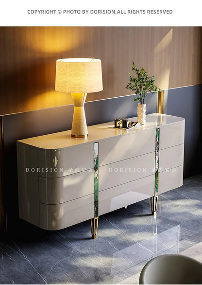 Delicacy Tiny Cute Living Room Cabinets Cream