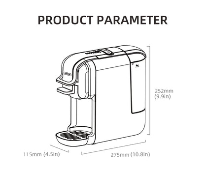 HiBREW Multiple Capsule Coffee Machine, Hot/Cold