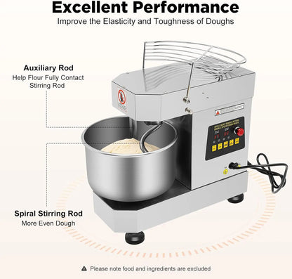 750W Rotating Food Mixer Machine for Making Bread