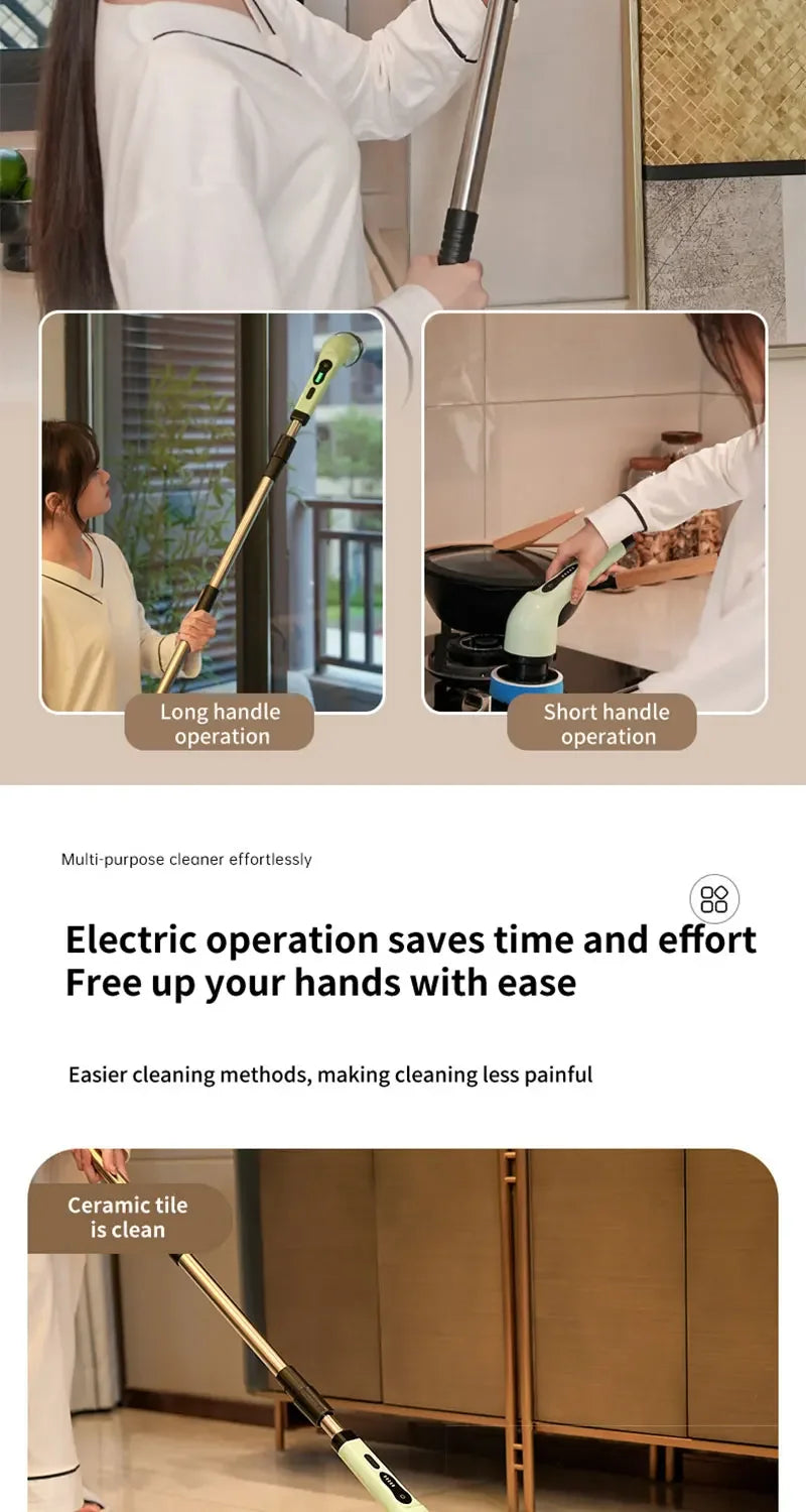 9-in-1 Electric Cleaning Brush Electric Spin Cleaning