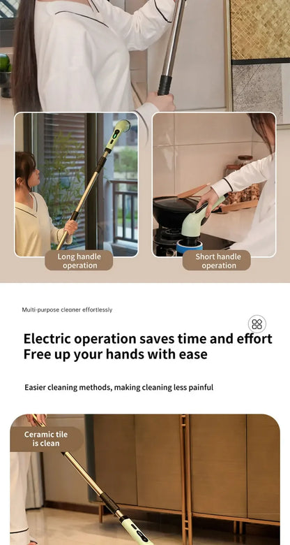 9-in-1 Electric Cleaning Brush Electric Spin Cleaning
