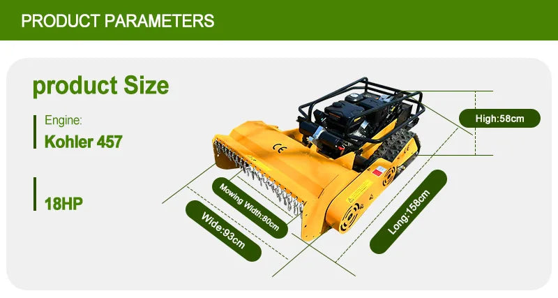 Customized swing blade lawn mower equipped with display