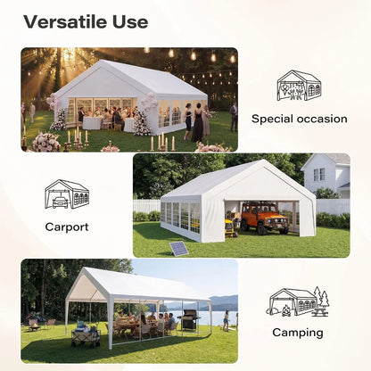 20x30 Party Tent, Heavy Duty Outdoor Canopy