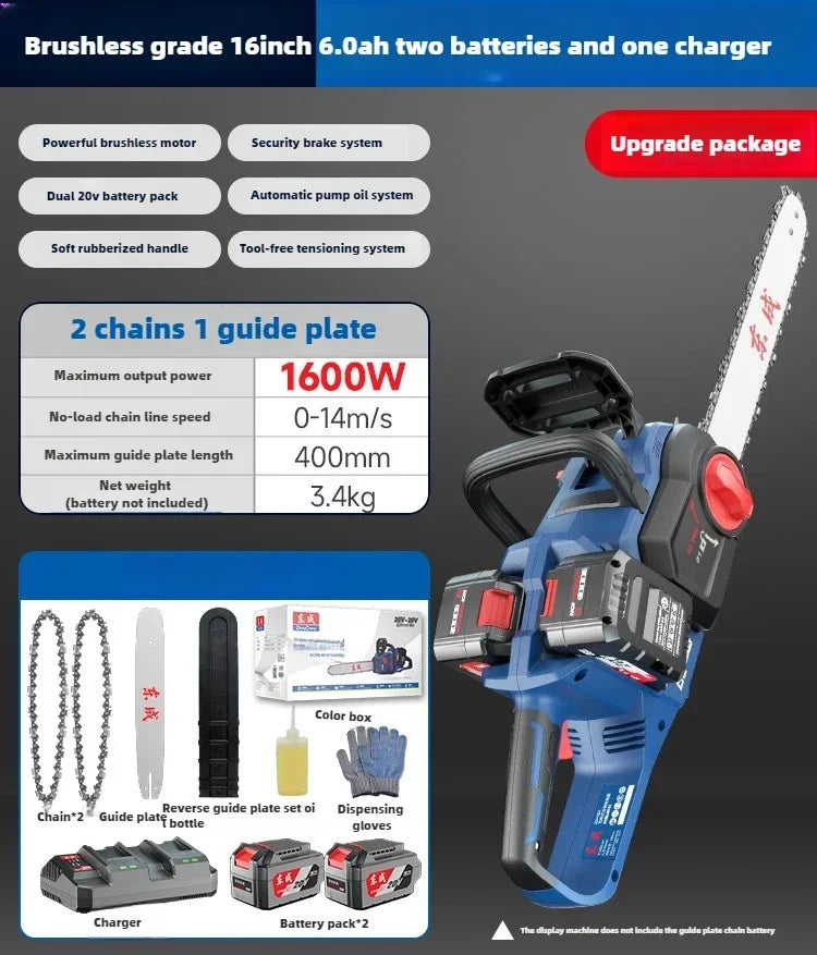 Rechargeable Electric Chainsaw High Power Lithium