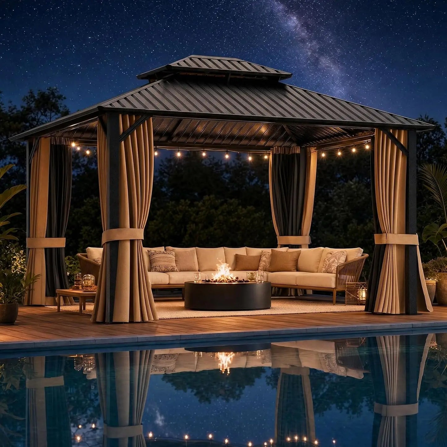 Gazebo Outdoor Gazebos, Hardtop Grill Gazebo garden