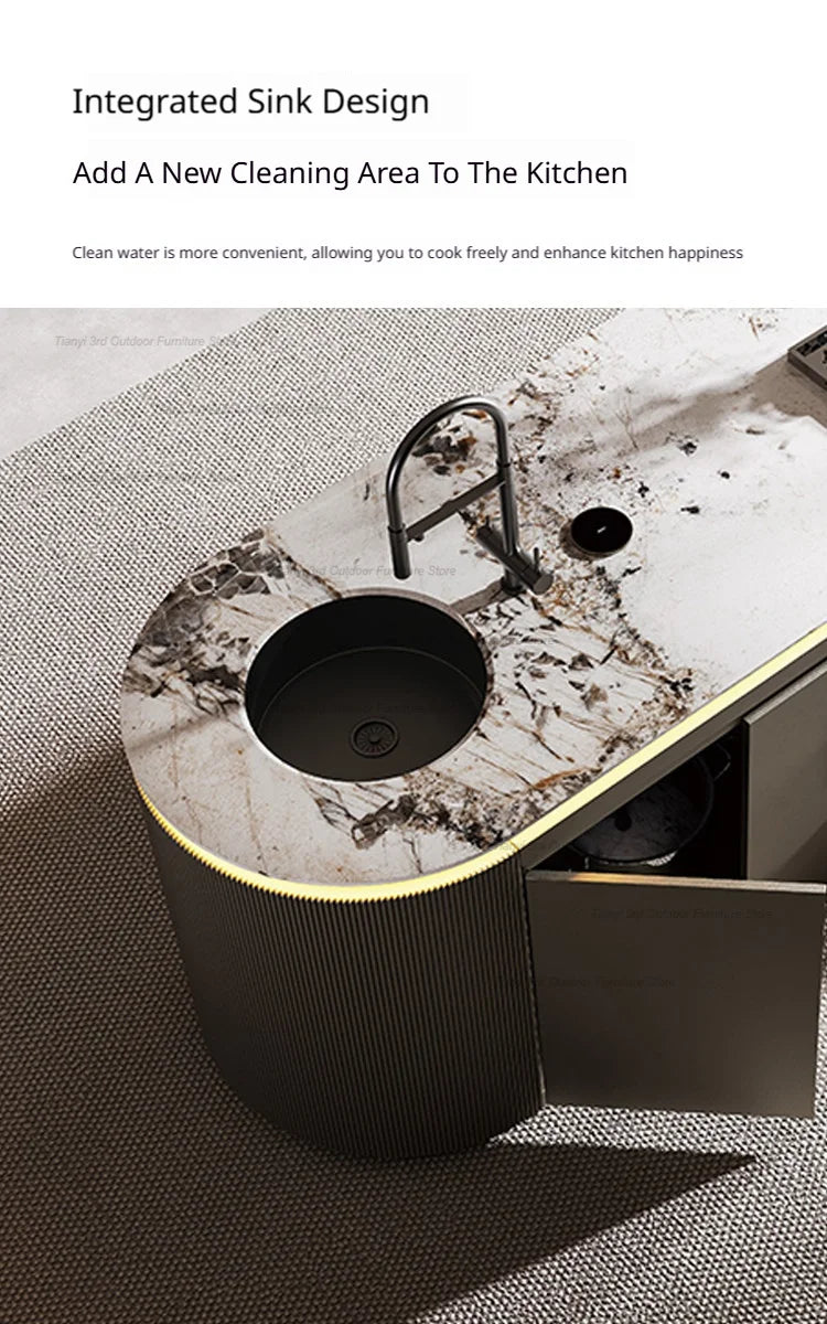 Dining Table with Sink Kitchen Furniture FYKI