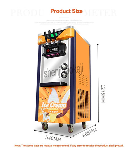 110V 220V Commercial Soft Ice Cream Machine