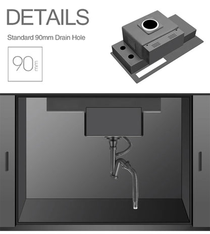 Nanometer Flip Cover Hidden Kitchen Sinks