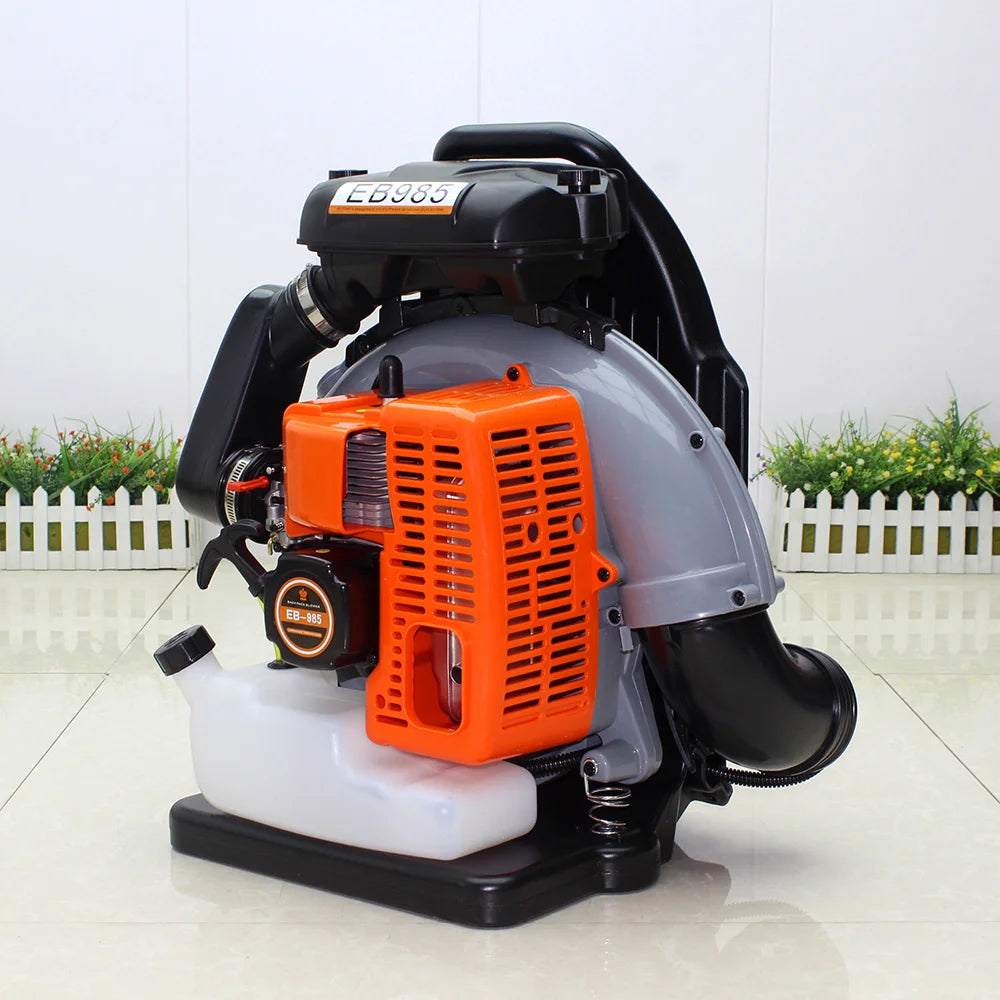 63cc 2-Stroke Backpack Leaf Blower, 2.7kW High Power