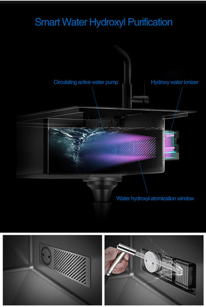 Nanometer Flip Cover Hidden Kitchen Sinks