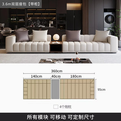 Chinese Leather Living Room Sofas Designer Floor