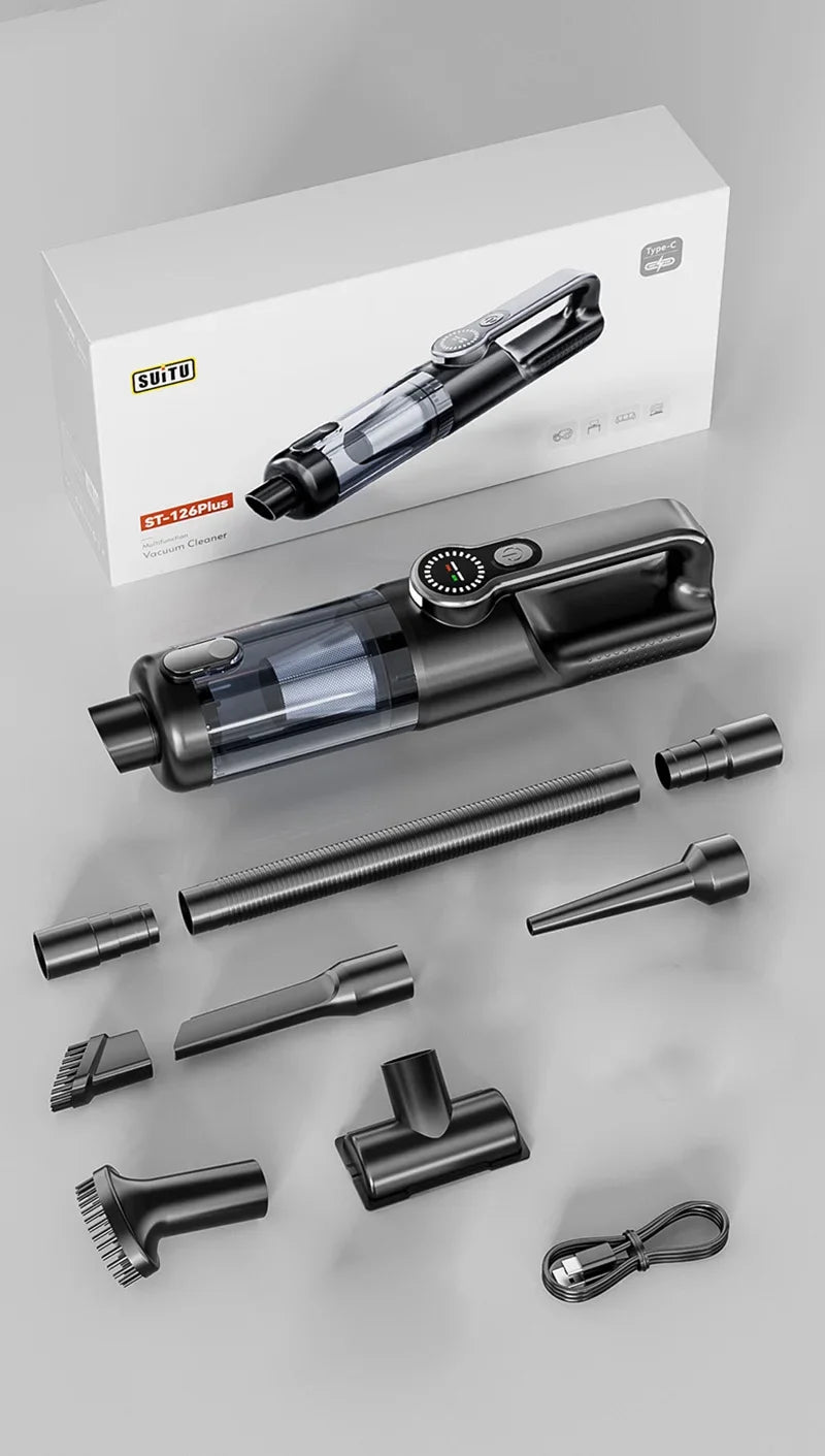 Car Vacuum Cleaner Wireless One-Button Dust Dump