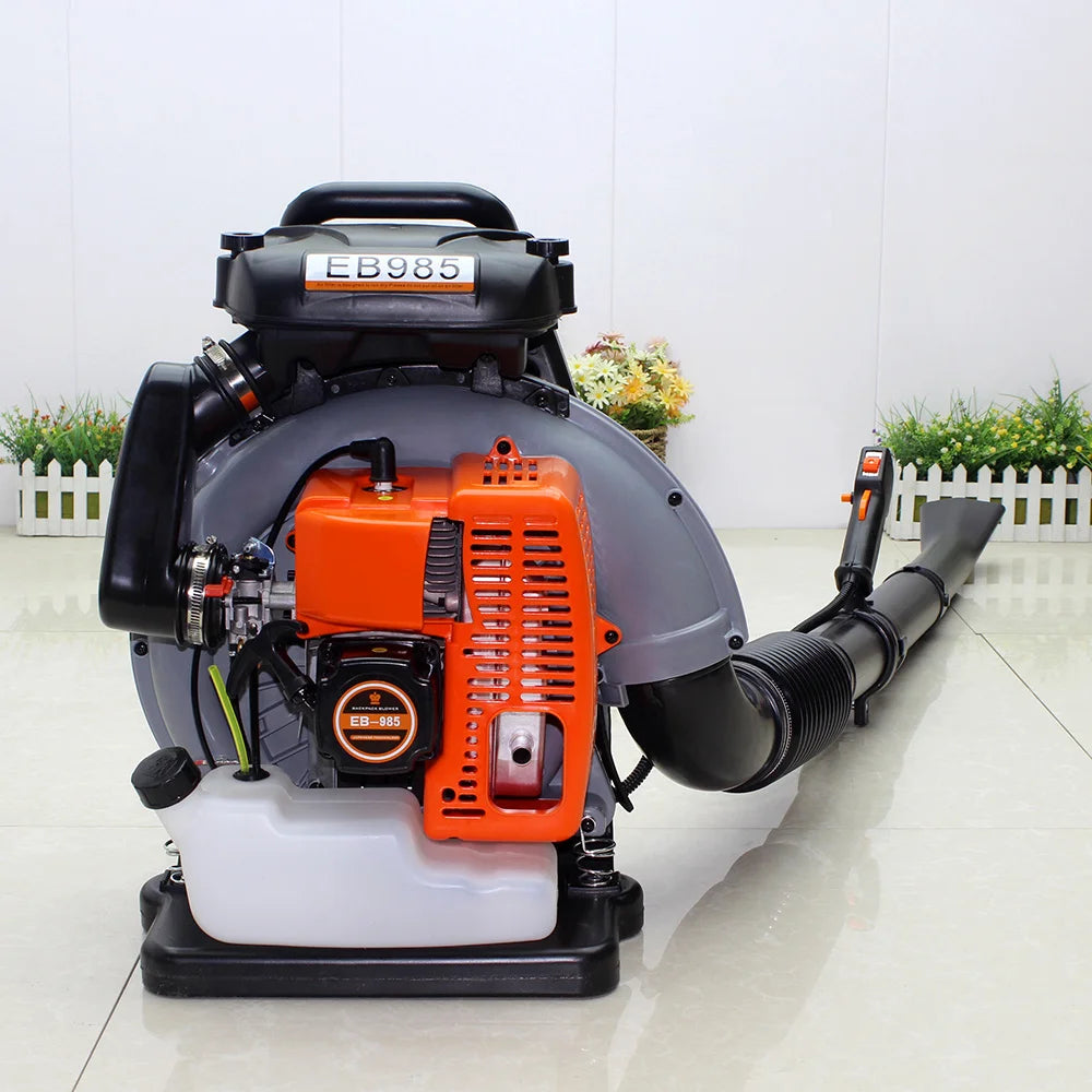 63cc 2-Stroke Backpack Leaf Blower, 2.7kW High Power
