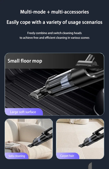 Car Vacuum Cleaner Wireless One-Button Dust Dump