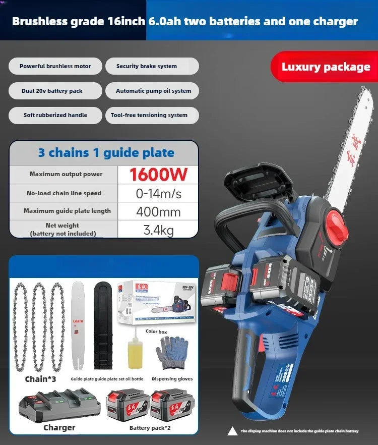 Rechargeable Electric Chainsaw High Power Lithium