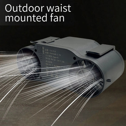 Rechargeable Waist Clip Fan 30000mAh 7 Speed