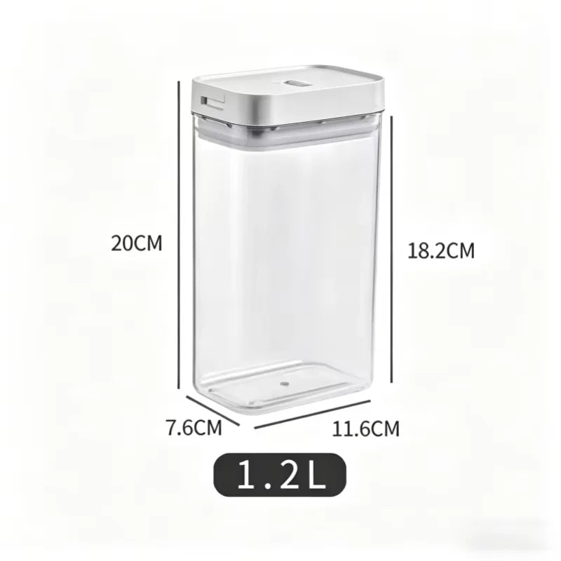 Transparent Plastic Grain Seal Tank Spaghetti Storage