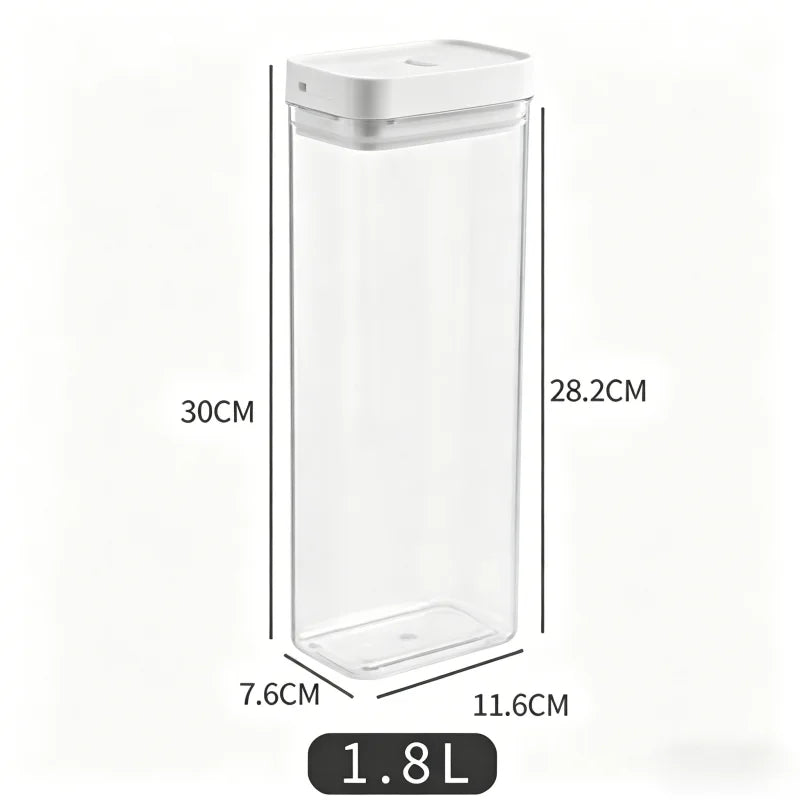 Transparent Plastic Grain Seal Tank Spaghetti Storage