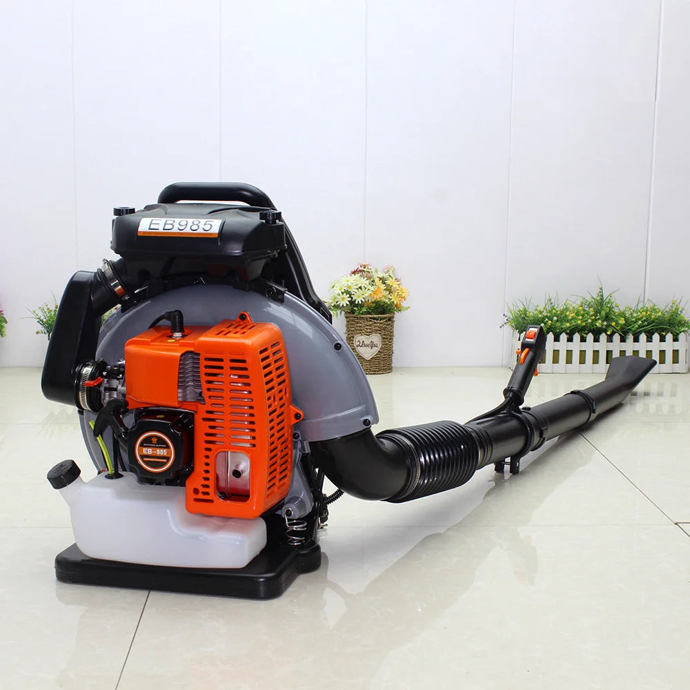 63cc 2-Stroke Backpack Leaf Blower, 2.7kW High Power