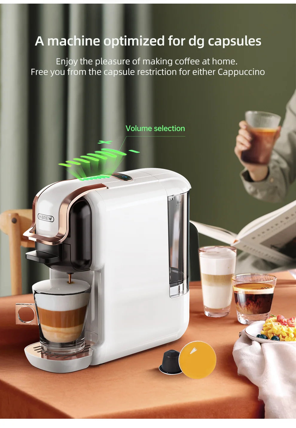 HiBREW Multiple Capsule Coffee Machine, Hot/Cold