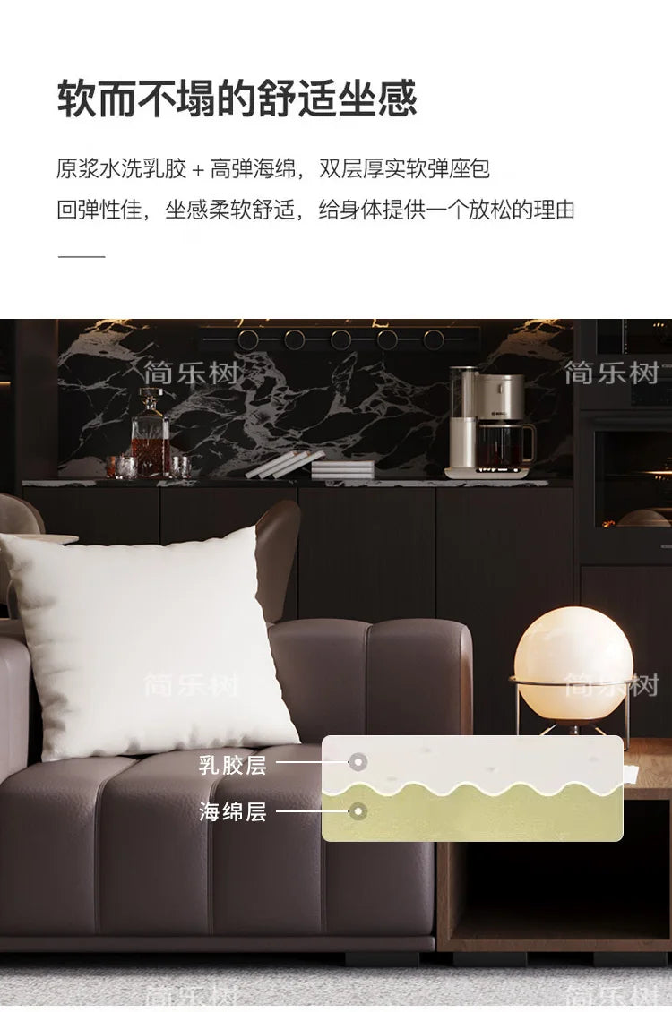 Chinese Leather Living Room Sofas Designer Floor