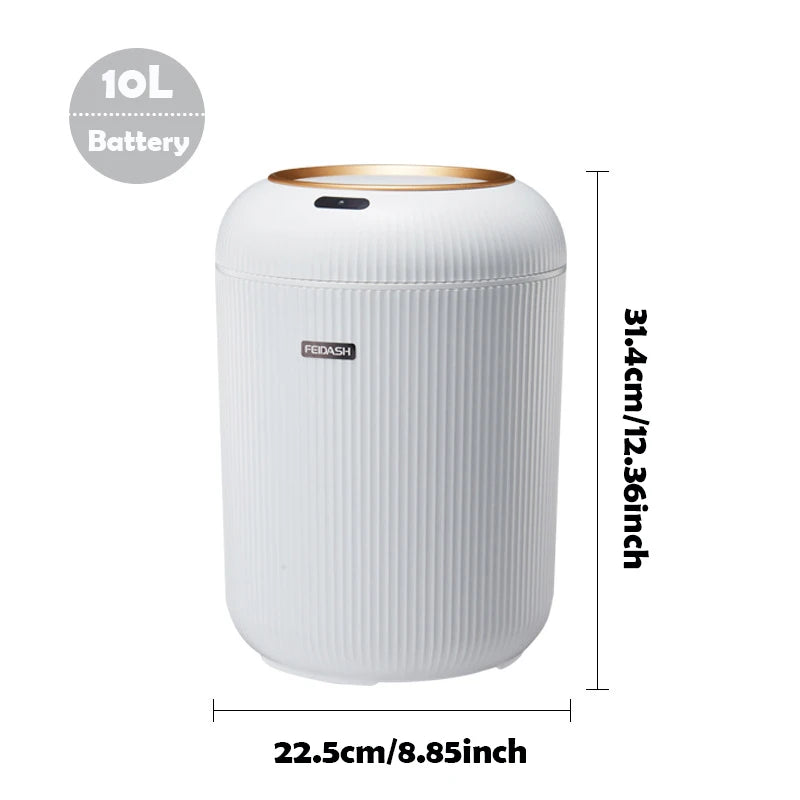 Automatic Trash Can with Lid,  Small Plastic