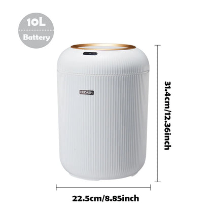 Automatic Trash Can with Lid,  Small Plastic