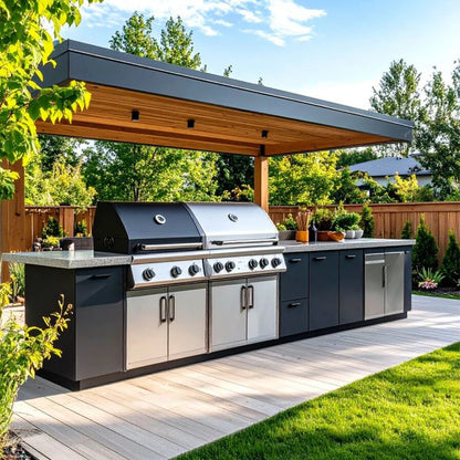 Rustproof Aluminum Modular Outdoor BBQ Kitchen