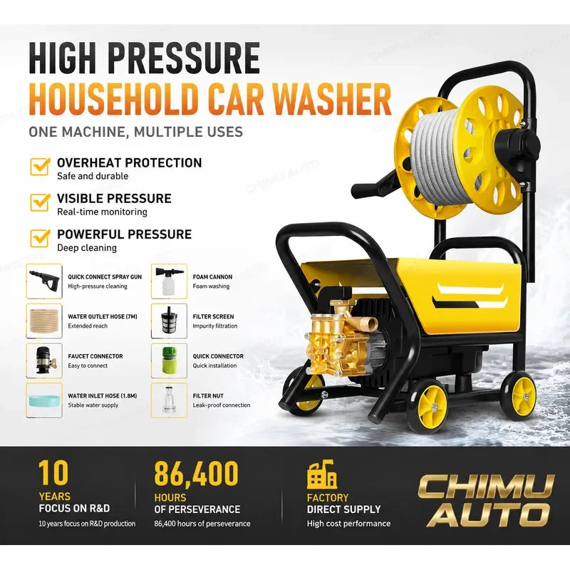 【CHIMU AUTO】 220V High Pressure Washer