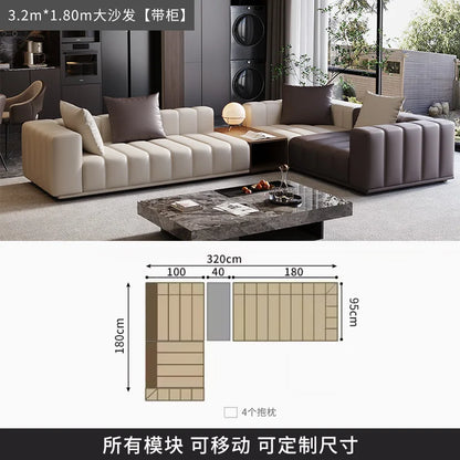 Chinese Leather Living Room Sofas Designer Floor