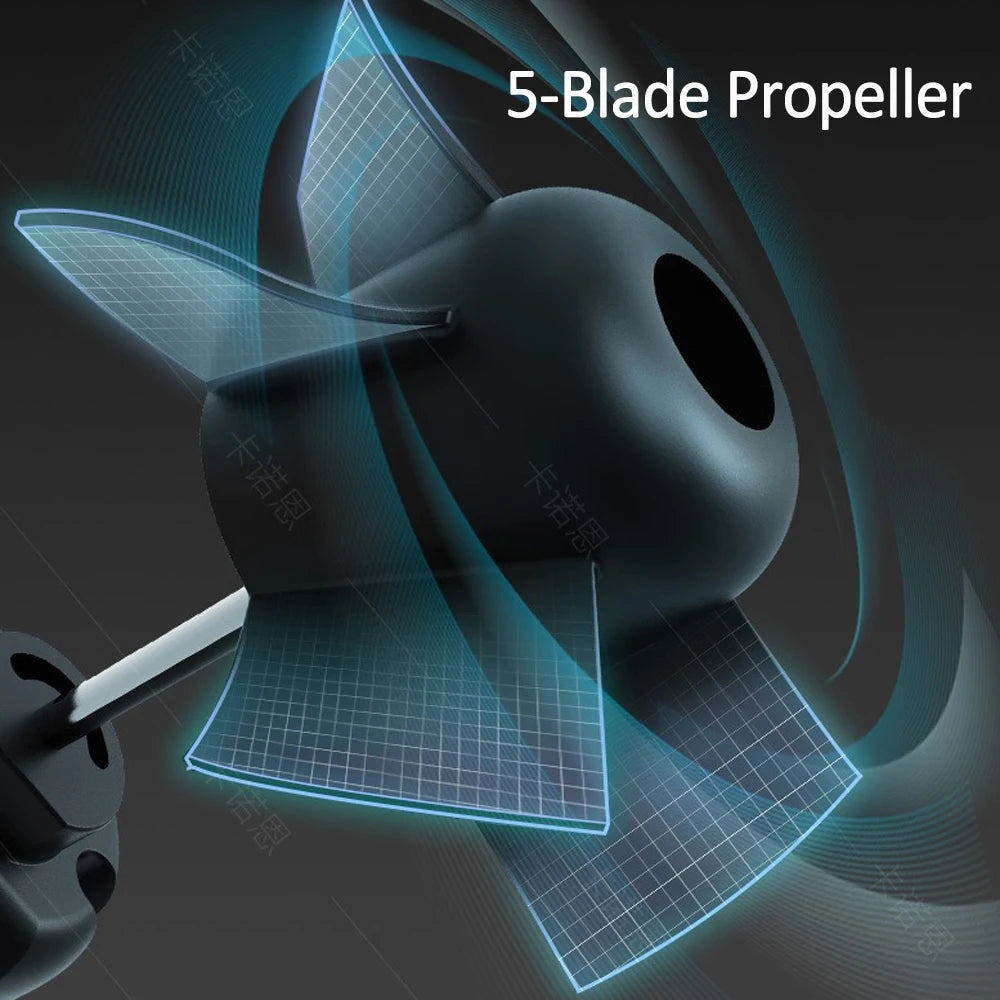 Rechargeable Waist Clip Fan 30000mAh 7 Speed