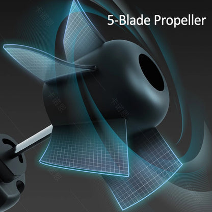 Rechargeable Waist Clip Fan 30000mAh 7 Speed