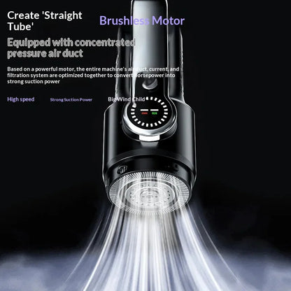 Car Vacuum Cleaner Wireless One-Button Dust Dump