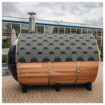Fas Sauna Solid Wood Garden Panoramic Barrel Outdoor