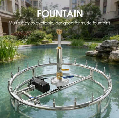 Outdoor Round Mini Dancing Fountain Garden Water