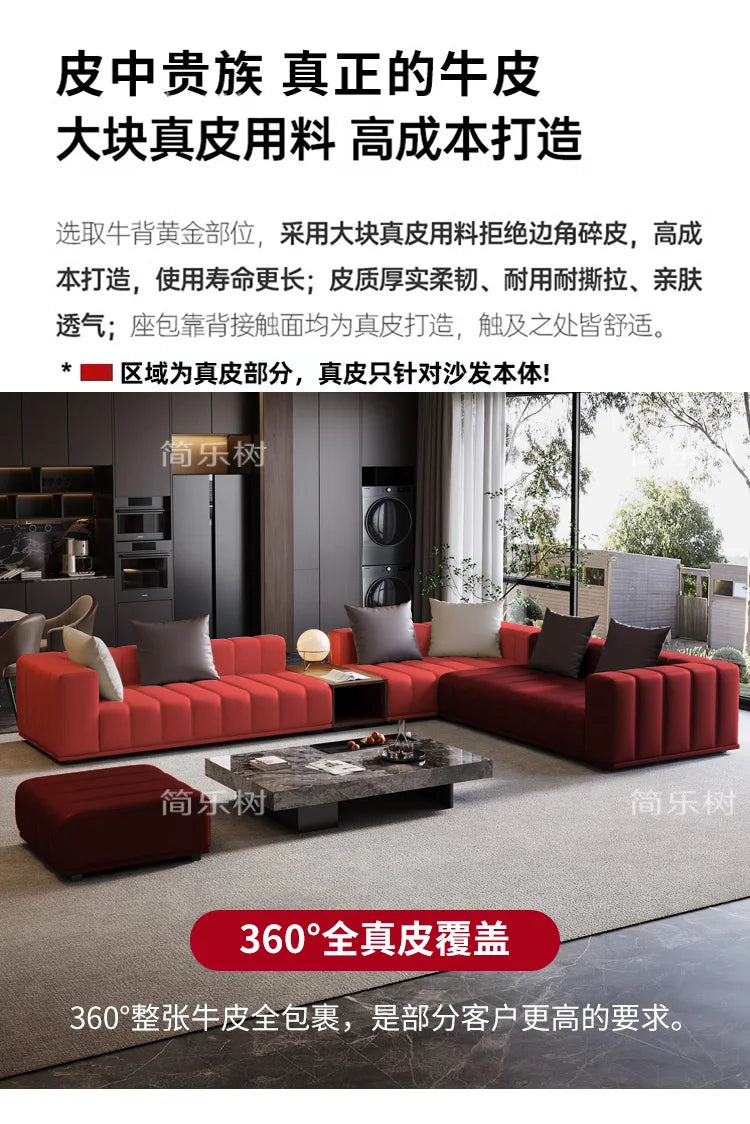 Chinese Leather Living Room Sofas Designer Floor