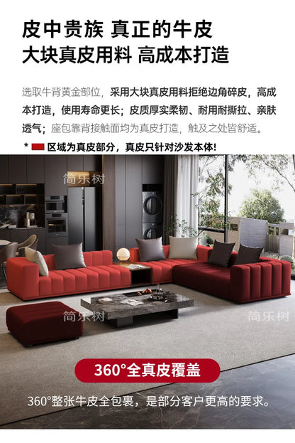 Chinese Leather Living Room Sofas Designer Floor