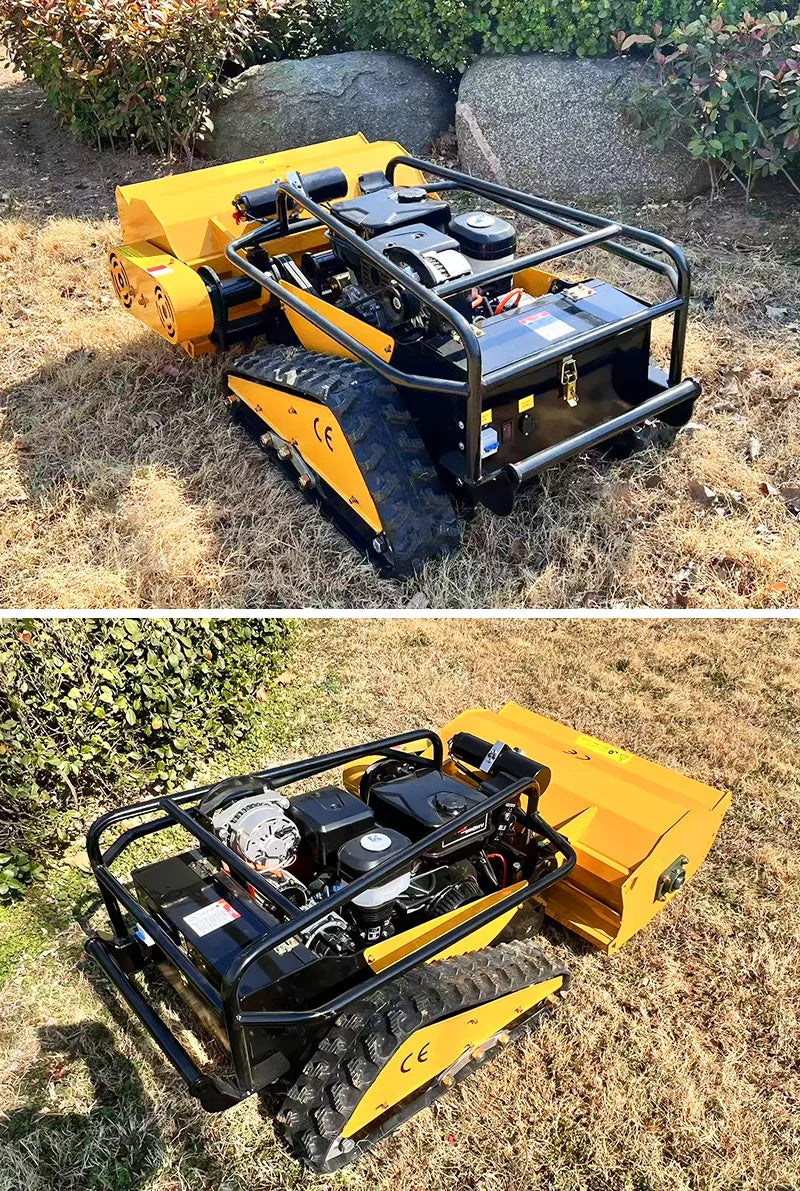Customized swing blade lawn mower equipped with display