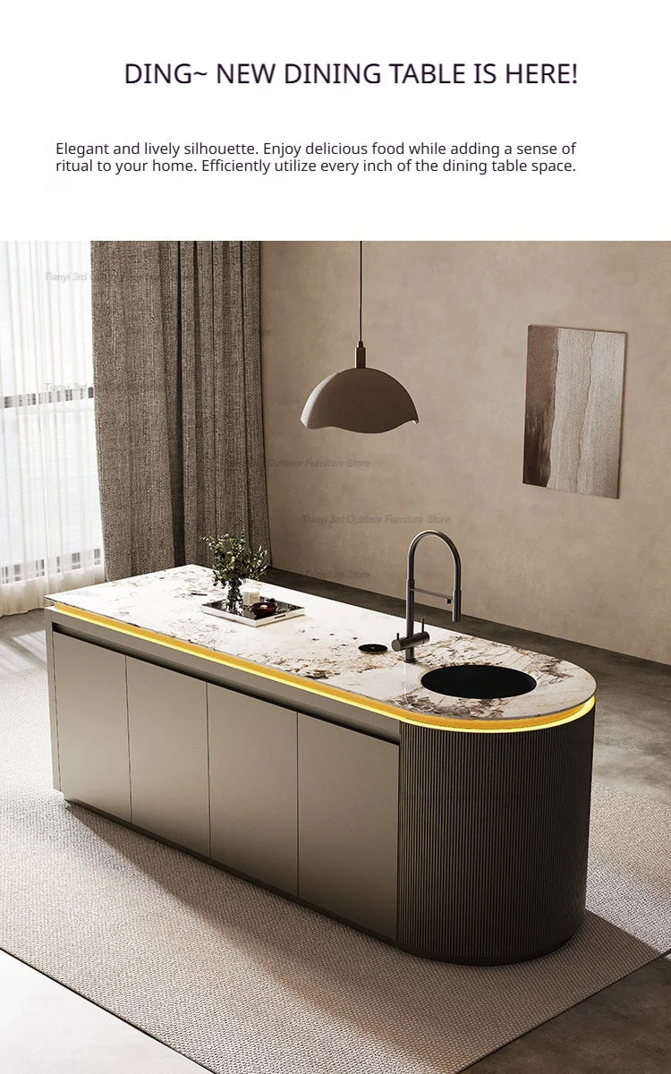 Dining Table with Sink Kitchen Furniture FYKI