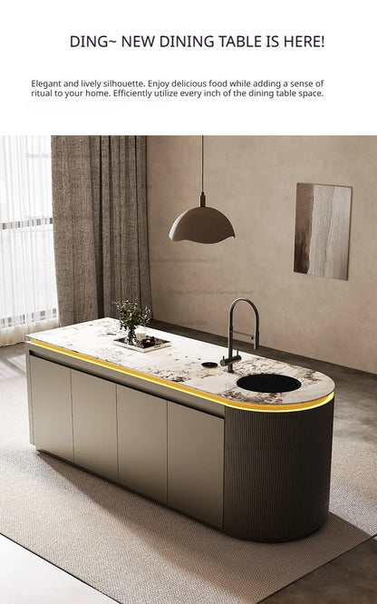 Dining Table with Sink Kitchen Furniture FYKI