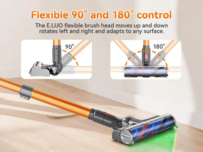 E.LUO Cordless Vacuum Cleaner, 600W High Power