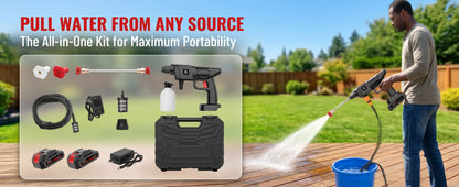 For Car/Floor/Patio Portable Battery Power Washer