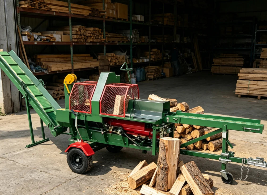 Heavy Duty 45 ton Firewood Cutting and Splitting