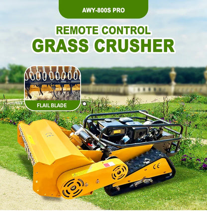 Customized swing blade lawn mower equipped with display