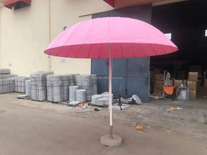 Customized White Garden Patio Outdoor Umbrella Parasol
